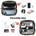 thumbnail image 6 of Leopard Electronic Organizer Travel Case, Waterproof Oxford Cloth Storage Pouch Bag, Box with Cord Organizer Storage for Computer Cable Organizer, 5.9x9.44x3.14 in., 6 of 6