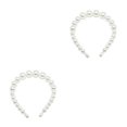 thumbnail image 3 of Minnieouse Exquisita diadema blanca resistente al desgaste Universal estilo Simple elegante Scrunchie titular tiaras para mujeres 18mm, 4 perlas grandes Type3 NO3 Minnieouse CBP232355, 3 of 5