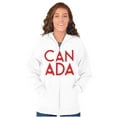 thumbnail image 4 of Canada Maple Leaf Flag Patriotic Zip Up Hoodie Men's Women's Brisco Brands S, 4 of 5