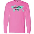 thumbnail image 3 of Inktastic Adventure Awaits Teal World Map Long Sleeve T-Shirt, 3 of 5