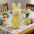 thumbnail image 4 of Decoraciones de Pascua, adornos de Pascua, regalos de Pascua, decoraciones de conejo de Pascua con lentejuelas y decoraciones de exterior con temática de conejo de Pascua para decoración de jardín y f, 4 of 6