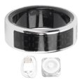 thumbnail image 2 of Smart Ring Fitness Tracker Men Women Touch Screen IP68 Health Exercise Redord Steps with Charging Bay Silver, 2 of 7