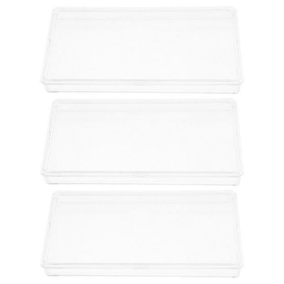 Hemoton 3pcs Clear Paper Money Holder Storage Case Plastic Currency Holder For Bills Travel Album Banknotes Sleeves