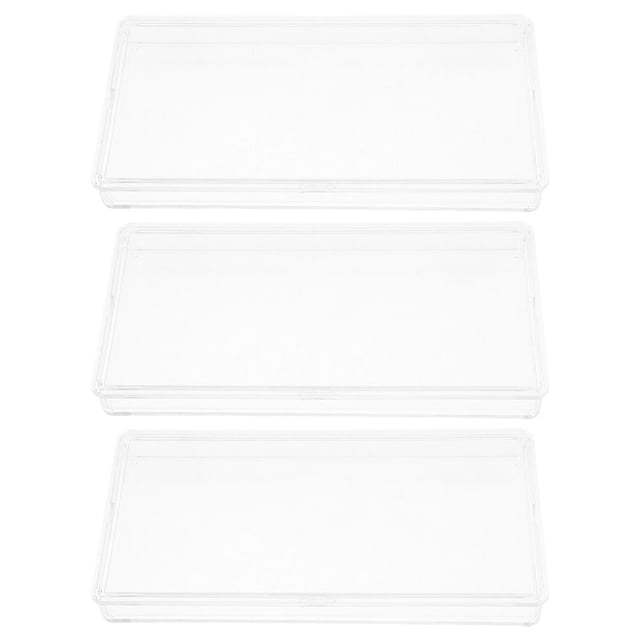 HONITANO 3Pcs Clear Paper Money Holders with Large Capacity Transparent Currency Storage Case for Banknotes