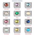 thumbnail image 2 of GEMOSA Design Fashion 12 Birthstone Colorful Zirconia Italian Charm Links Fit 9mm Bracelet Stainless Steel Jewelry DIY Making, 2 of 4