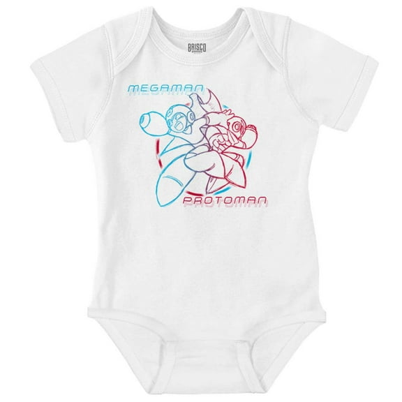 Video Game MegaMan ProtoMan Sketch Romper Boys or Girls Infant Baby Brisco Brands 12M