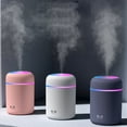 thumbnail image 1 of 300ml Air Diffuser USB Mist Humidifiers Mini Essential Oil Humidifier with 7 Colors Light for Bedroom Baby Room Plants Car Yoga Office, 1 of 9