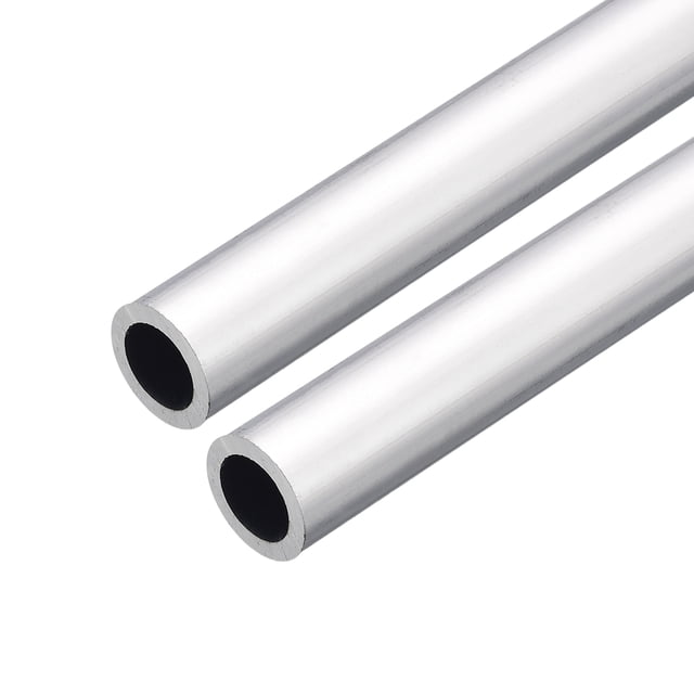 Tubo Redondo de Aluminio Unique Bargains 6063 19mm OD 13mm Interior 200mm longitud 2uds