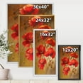 thumbnail image 4 of Designart Red Blossoming Poppies IV FLOAT FRAME WALL ART, 4 of 4