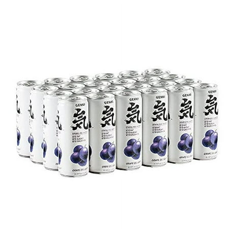 Genki Forest Sparkling Water Grape Delight Flavor 11.15 fl. oz. Can- Pack of 24