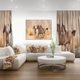 thumbnail image 3 of Design Art Herd Gallops in Sand Storm Canvas Print, 3 of 3