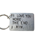 thumbnail image 4 of Letras grabadas llavero novio novia llavero cumpleaños regalos personalizados mochila decoración accesorios DIYOO HA059497-01B, 4 of 7