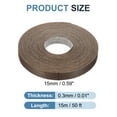 thumbnail image 2 of Uxcell Edge Banding, Wood Veneer Tape Pre-glued Plywood Edge Banding with Hot Melt Adhesive for Furniture Restoration Limba 5/8 inch x 50 ft, 2 of 7