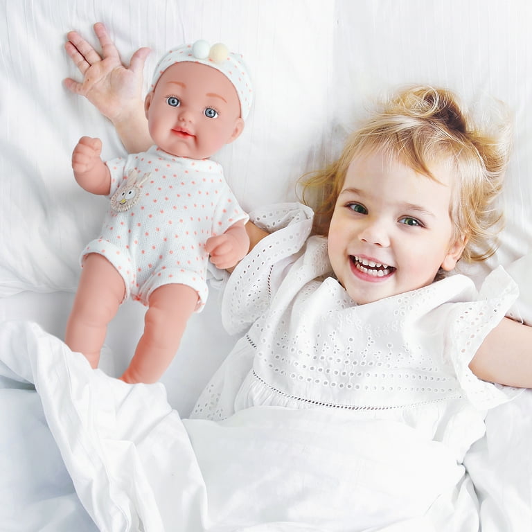 Baby Doll with Bassinet Bed and Doll Accessories, Reborn Alive