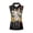 American Flag & Cow Design, variant on Butterfly and Sunflower Pattern Womens Sleeveless Golf Shirt for Ladies Half Zip Casual Breathable Sleeveless Golf Tennis Shirts XS - 2XL