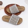 thumbnail image 6 of Kids Summer Breathable Mesh Woven Hollow Out Soft Sole Non-Slip Casual Beach Slippers Sandals for Boys Girls Indoor Outdoor Pool Shower Slides Gray 9.5(3-4 Years), 6 of 7