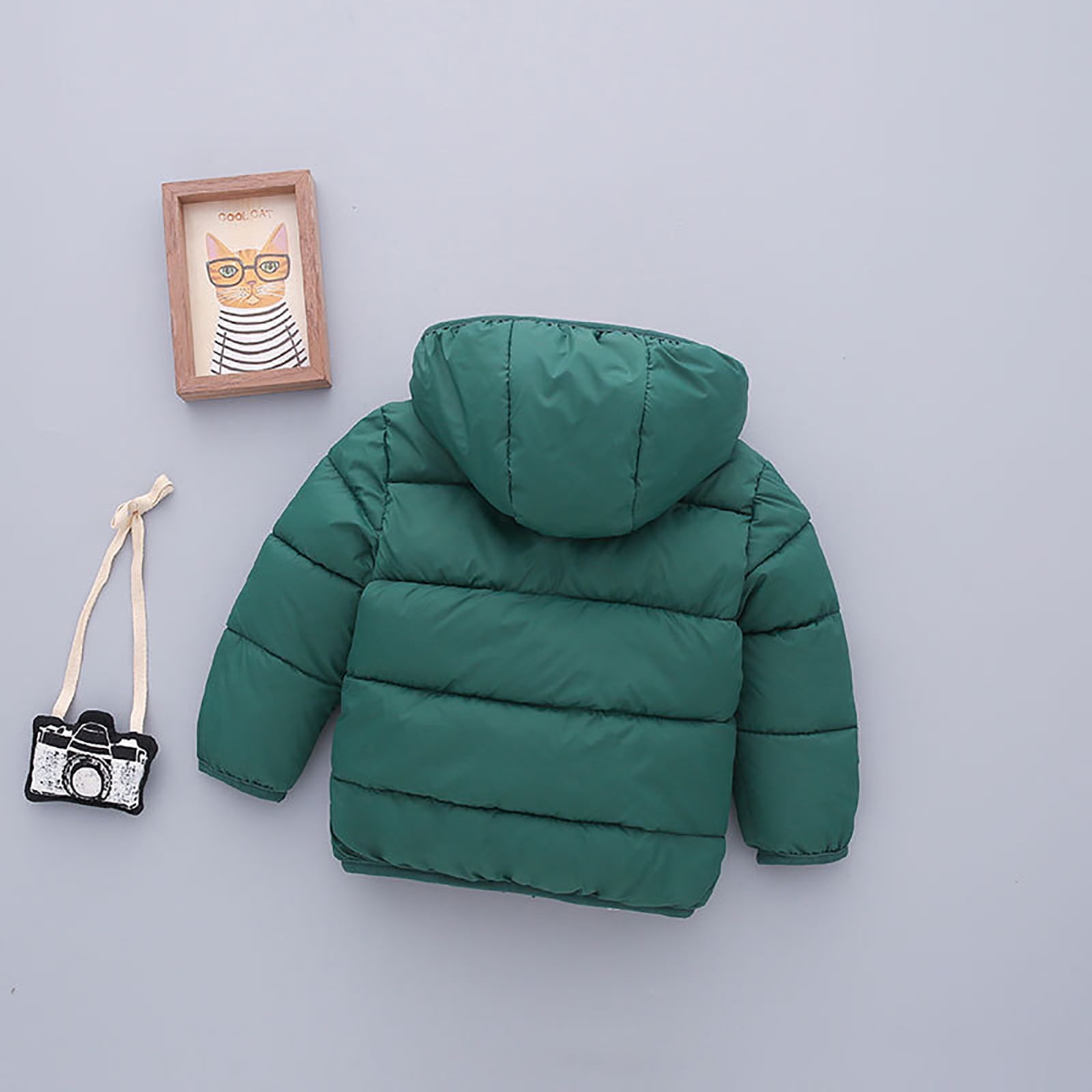 Liyamei Toddler Kids Baby Boys Girls Winter Hooded Coat Jacket Thick Warm Outerwear Clothes Outfits Little Girls Jackets Size 4-5 Years