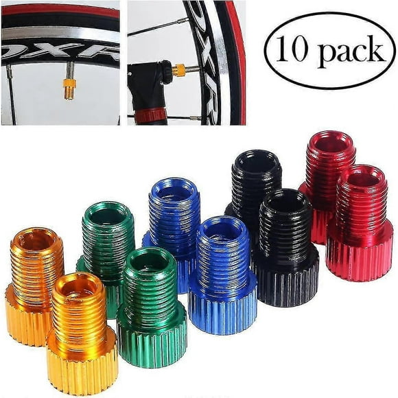 10pcs Presta Valve Adapter Bicycle Valve Pump Valve Adapters Connectors