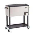 thumbnail image 1 of Trinity TXK-0802 80 qt. Refroidisseur en Acier Inoxydable - 35,75 x 36 x 18,5 Po., 1 of 5