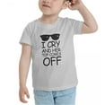 thumbnail image 3 of I Cry And Her Top Comes Off Short Sleeve Cute Toddler T Shirts for Boys Girls (Gray, Youth L), 3 of 5