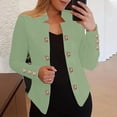 thumbnail image 4 of iHPH7 Womens Jackets Dressy Casual Lightweight Cardigans for Women Open Front Cardigan for Women Fall Clothes Fitted Cardigans for Women Light Jackets for Women's Fashion Light Green 4XL, 4 of 8