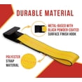 thumbnail image 2 of 2 Pack 2Inch x 11Inch Fixed End Tie Down Strap with Flat Hook and Bolt Loop - Replacement Ratchet Straps 3,333 lbs Working Load Limit, Heavy Duty 2 Inch Ratchet Straps, 2 of 9