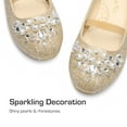 thumbnail image 6 of Dream Pairs Girls Slip-On Shoes Children Party Dress Dance Shoes Flat Shoes GOLD/GLITTER US SIZE 8, 6 of 6