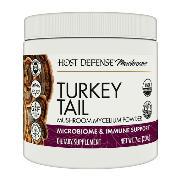 Host Defense Turkey Tail Mushroom Powder - 7 oz (133 Servings)