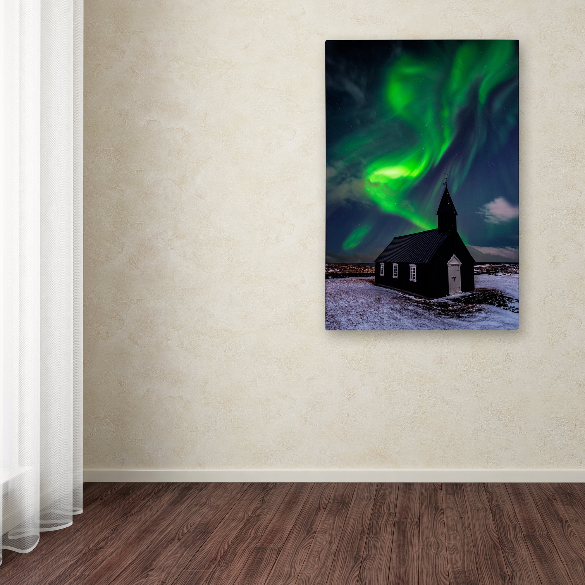 Trademark Fine Art 'Church And Sky' Canvas Art by David Martin Castan