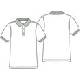 thumbnail image 7 of Classroom School Uniforms Adult Short Sleeve Pique Polo CR832X, 3XL, Gold, 7 of 7