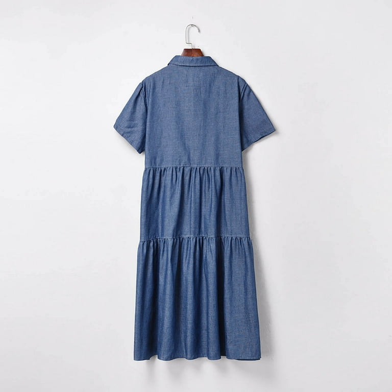 Blue jean dress walmart cheap