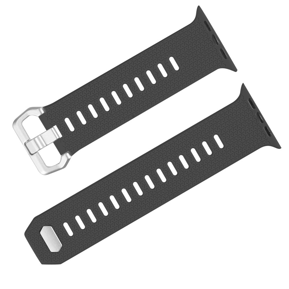 GEOMETRIC RUBBERIZED TEXTURE SOFT SILICONE PROTECTIVE WATCH BAND FOR 42