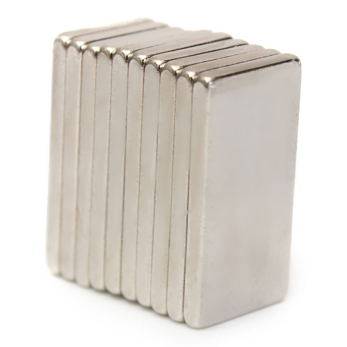 10Pcs 20x10x2mm N52 Super Strong Block Neodymium Cube Rare