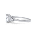 thumbnail image 3 of 2.50 Carat 7MM Princess & Tapered Cut Lab Created Moissanite Diamond 3-Stone Engagement Ring For Women In 14K White Gold Over Sterling Silver (VVS1 Clarity, 2.50 Cttw)-10, 3 of 7