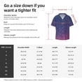 thumbnail image 5 of Xecao Violet Glitter Men's Casual Short-sleeved Shirt, a button-up collared shirt with a pocket-Small, 5 of 5