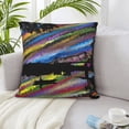 thumbnail image 6 of ZICANCN River Landscape Psychedelic Decorative Throw Pillow Covers , Couch Sofa Decorative Knit Pillow Covers for Living Room Farmhouse 24"x24", 6 of 8