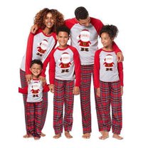 Christmas Family Matching Pajamas Buffalo Plaid Women Cotton Jammies Men  Clothes Sleepwear Long Sleeve Pjs