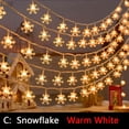 thumbnail image 1 of Guirnalda de luces LED con forma de estrella de copo de nieve para Navidad, guirnalda de hadas con batería y USB, decoración de Halloween de árbol al aire libre, vacaciones de Año Nuevo, 3-50M, 1 of 4