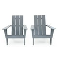 thumbnail image 5 of LuXeo Arcadia Gray HDPE Outdoor Adirondack Chair (Set of 2), 5 of 12