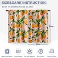 thumbnail image 3 of Orange Kitchen Curtains Set for Windows: Natural Fruit Short Cafe Curtain Unique Tomato Decor for Dining Room Tier Curtains Art Printed Rod Pocket Window Drapes 36 Inch Length 2 Panels Set, 3 of 5