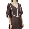 thumbnail image 5 of Bimba Women's Summer Top Ethnic Style Cotton Kaftan Style Tunic Blouse With Lace, 5 of 9