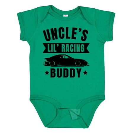 

Inktastic Uncles Lil Racing Buddy Gift Baby Boy or Baby Girl Bodysuit