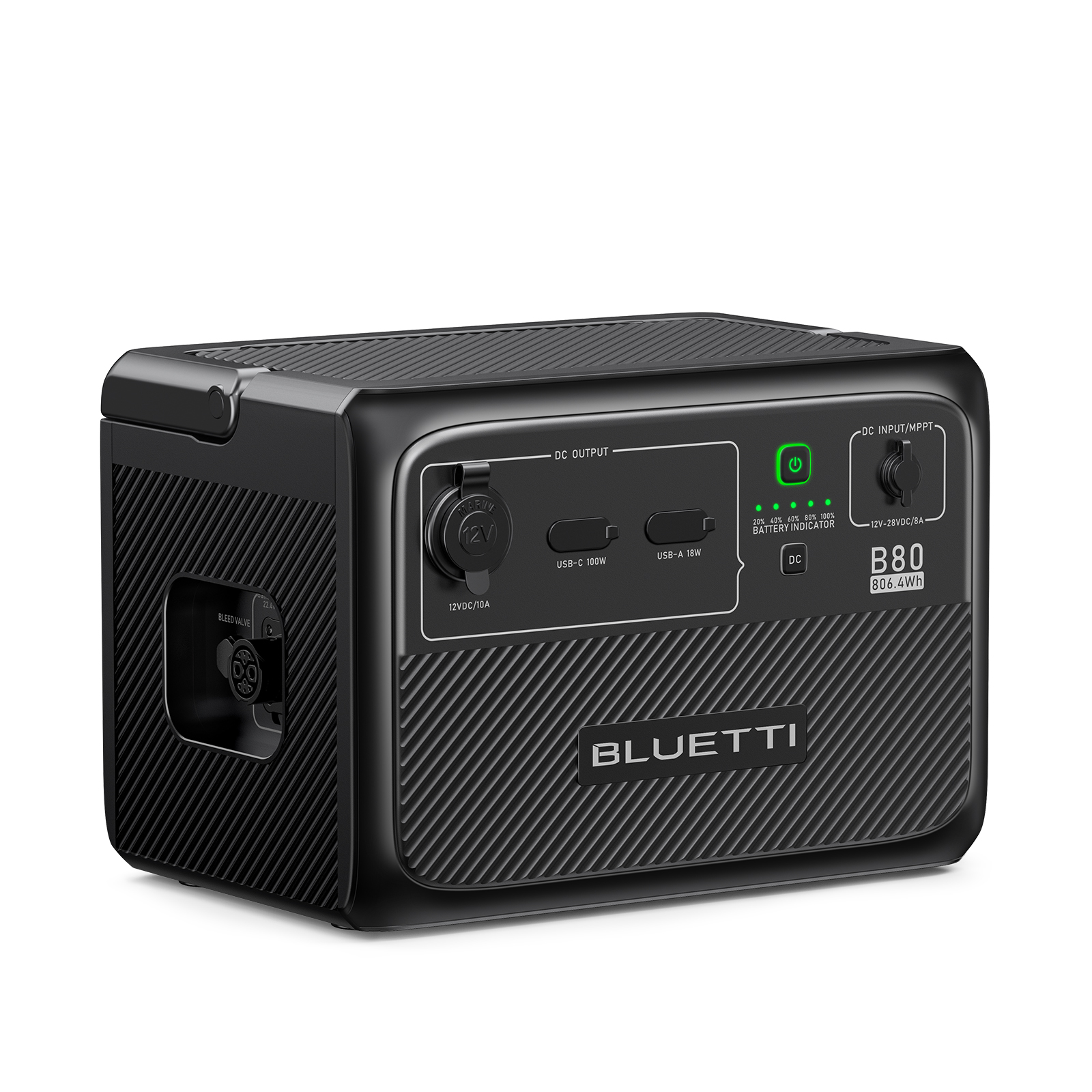 BLUETTI EB3A+B80 Portable Generator, 600W 268Wh Solar Generator, LiFePO4 Power Station for Camping, Home Backup, Emergency Use