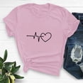 thumbnail image 2 of Diufon Hauts de la Saint-Valentin pour Femmes, Tunique Décontractée à Manches Courtes, Chandail à Col Rond, Blouse Tendance Mignonne à Imprimé Graphique, 2 of 6