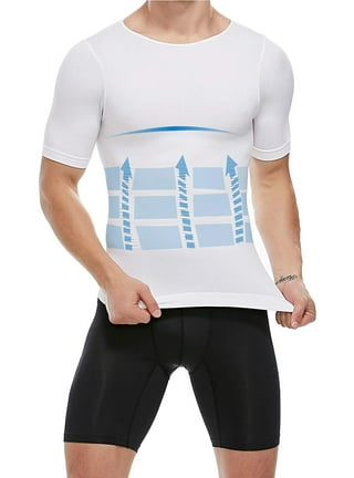 Vaslanda Men's Slimming Body Shaper Vest Compression Shirt Gym