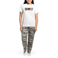 thumbnail image 4 of CafePress - Peace Love Pool Women's Light Pajamas - Women's Short Sleeve Print T-Shirt and Pants Light Cotton Pajama Set, 4 of 7