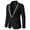 Black, variant on AOOCHASLIY Fall Clothes Men's Stylish Casual Solid Blazer Business Wedding Party Outwear Coat Suit Tops