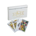 thumbnail image 4 of Paris Cards Plastic Playing Cards Pack Of 6 - Bridge Size, Multicolor Cards Packed In Three Piece White Pvc Containers, Cards For All Ages Used For Card Games, Poker & Rummy | Use For Party, 4 of 5