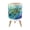 Color 3, variant on Small Trash Can with Lid Sea Turtle Bathroom Teal Beach Turtle Underwater Marine Life 1.8 Gallon Dog Proof Trash Can Round Garbage Can Waste Bin Wastebasket for Bathroom Bedroom Living Room