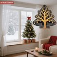 thumbnail image 4 of Stylish Metal Hanging Christmas Tree Wind Spinner - Golden Design with Colorful Ornaments Pattern for Garden Decor, 4 of 7